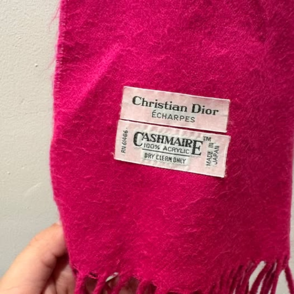 Vintage Christian Dior cashmaire scarf